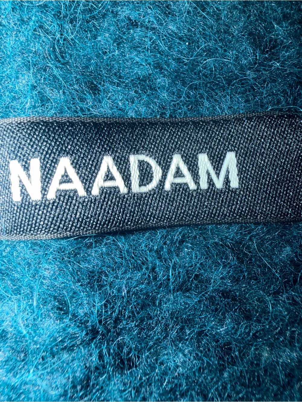 NAADAM Deep Teal Ribbed Button Cardigan - Picture 2 of 6